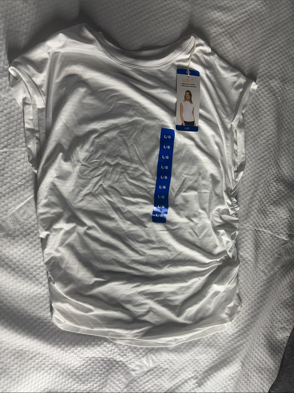 White Women's Short Sleeve Tee - Large